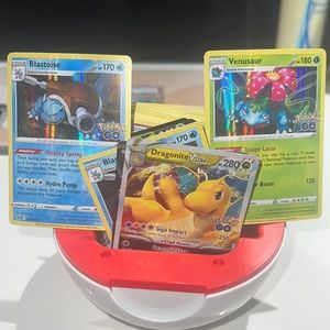 Pokémon ball with a lot of good cards with value